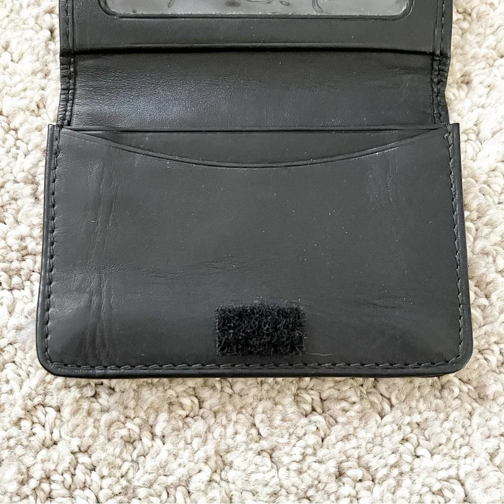 Mens Black Leather Bifold Wallet ID Holder Cards Bill Money Organizer Everyday